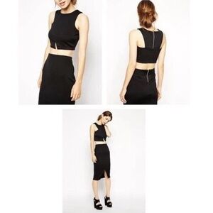 ASOS Petite Asymmetric Crop Top